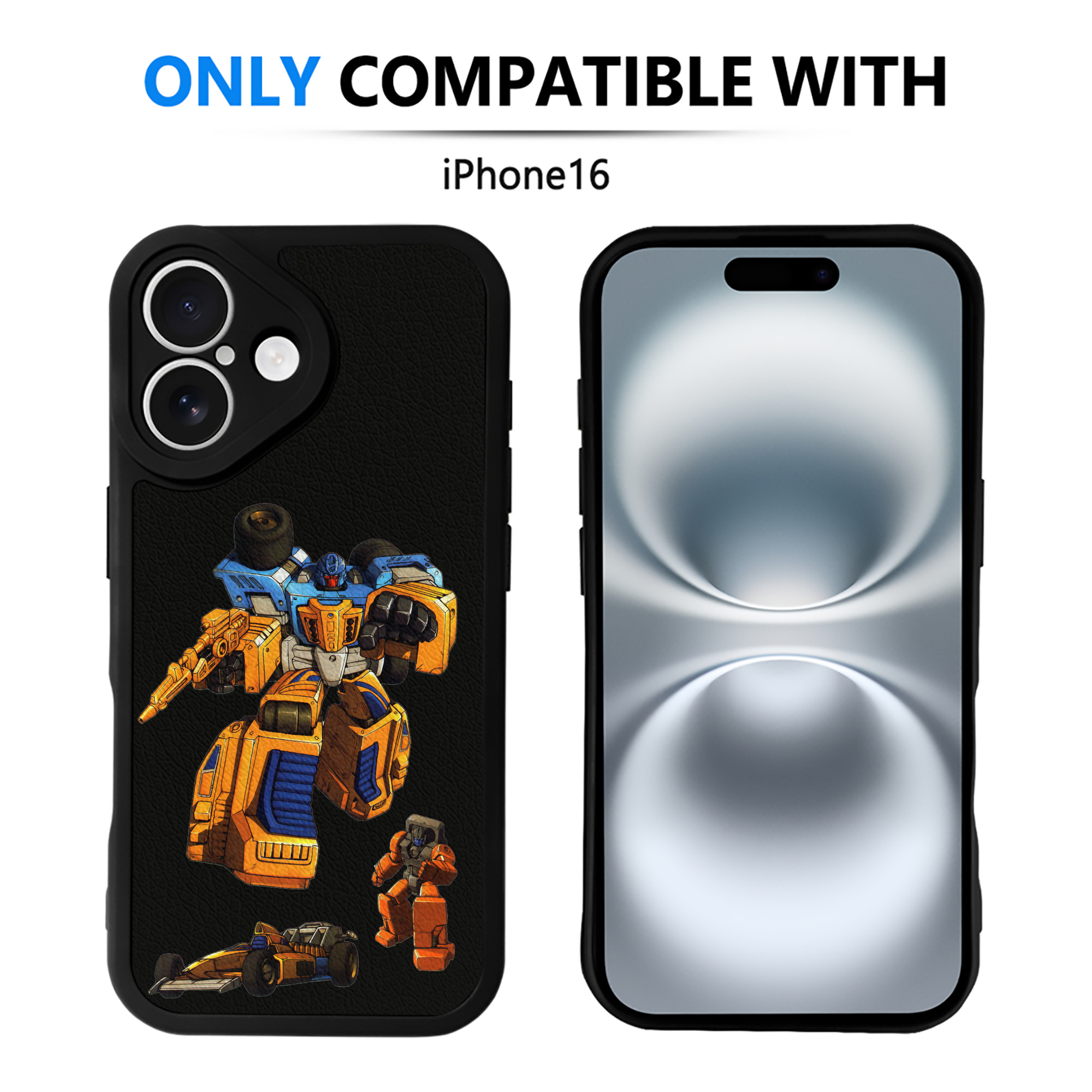 （画像用）  【iPhone 16シリーズ対応】シリコンスマホケース（レザー調） 材質：シリコン